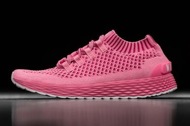 Nobull Knit Runner Men's Running Shoes Light Pink | Australia (QM8467)